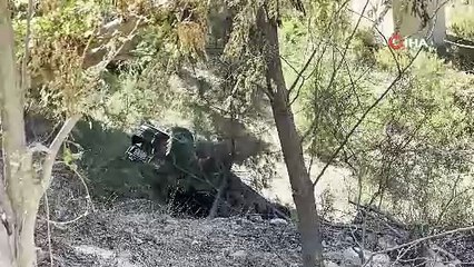 Çanakkale’de direksiyon hakimiyetini kaybeden sürücü viyadükten uçtu