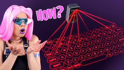 From Spy Movies To Real Life🎥🔥 Laser Projection Keyboard!