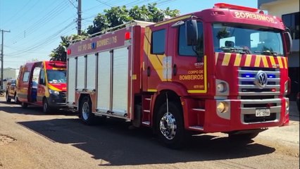 Resgate em altura: Pintor sofre queda de quatro metros e é socorrido pelo Corpo de Bombeiros
