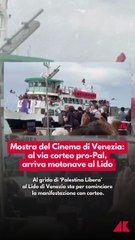 Venezia, corteo pro Palestina alla Mostra del Cinema