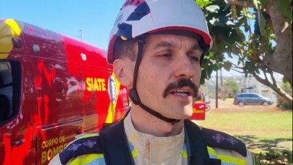 Oficial detalha resgate de pintor que sofreu queda em construção no Bairro Brasília