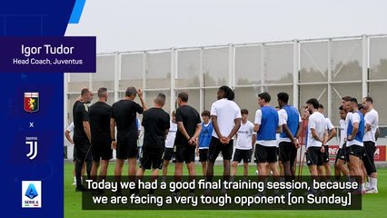 Juve need to be at their best to leave Genoa with three points - Tudor