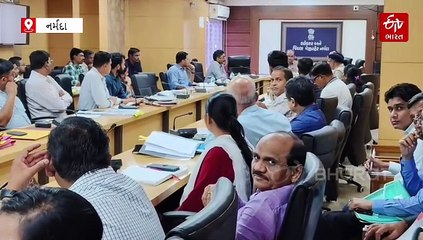 નર્મદા જિલ્લા સંકલનમાં સાંસદ મનસુખ વસાવા વિફર્યા: ખાડા રીપેર કરવા, શાળાના ઓરડા બનાવવા અધિકારીઓને સૂચના