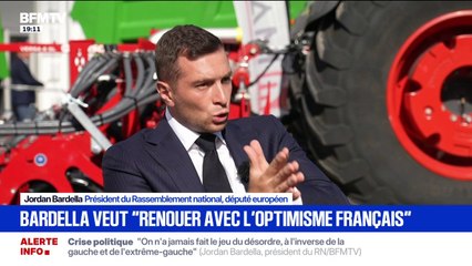 Crise politique: "Sans doute François Bayrou faisait la sieste", ironise Jordan Bardella, président du RN