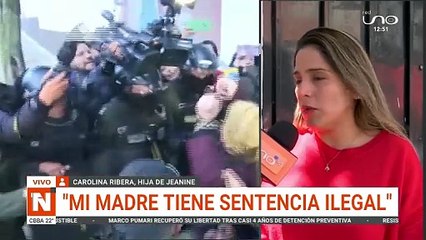 CAROLINA, HIJA DE JEANINE:  ´´FELICES POR LIBERTAD DE CAMACHO Y PUMARI´´