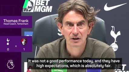 I prefer Spurs fans don't boo players - Frank