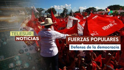 Movilización del partido libre en defensa de la democracia