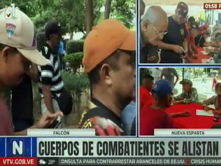 Cuerpo combatiente de Falcón se une al alistamiento militar para defender la patria