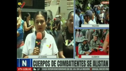 Cuerpo combatiente de La Guaira se une al alistamiento militar para la defensa de la patria