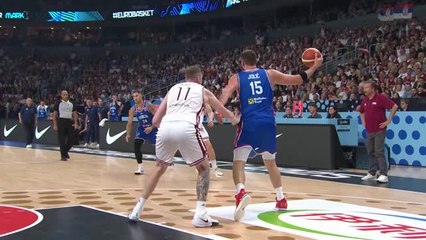 Groupe A - Troisième victoire pour la Serbie de Jokic contre la Lettonie