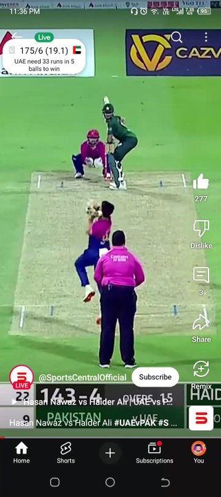 Pak vs UAE# Tri Nation series # T-20 # Dubai #