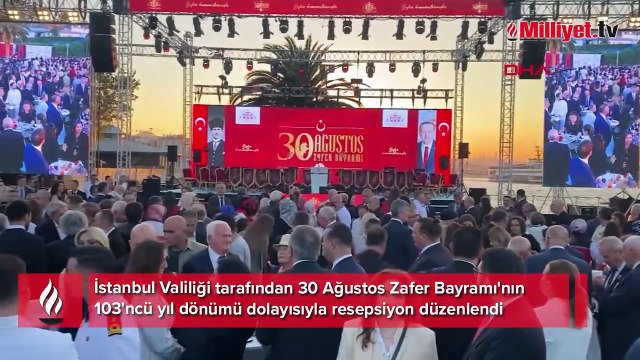 İstanbul Valiliği, 30 Ağustos Zafer Bayramı dolayısıyla resepsiyon düzenledi