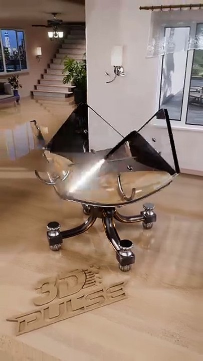 Glass Table Transforms from Round to Square _ Sleek Convertible Furniture Design(1080P_60FPS)