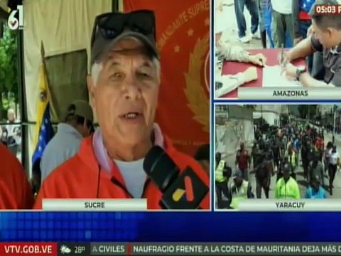 Cuerpos combatientes de Sucre se unen al alistamiento militar para la defensa integral de Venezuela