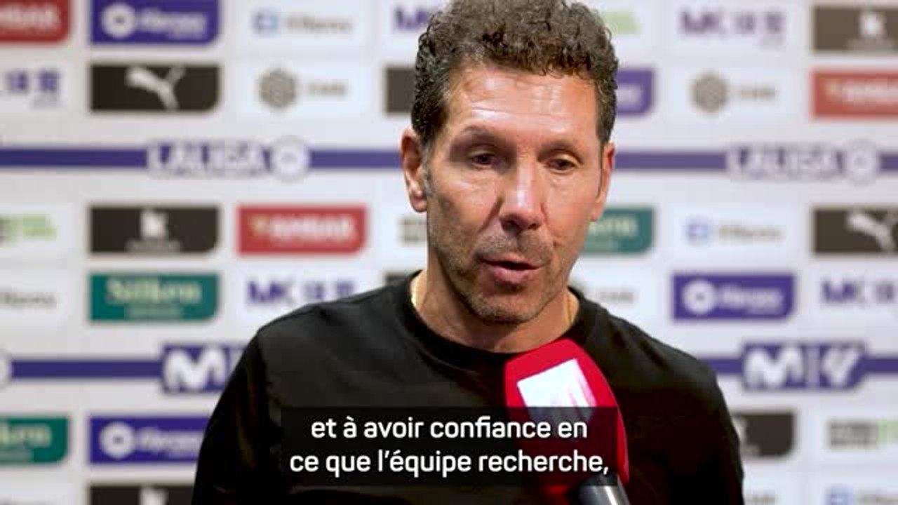 Atlético - Simeone : "Nous allons continuer à essayer de nous améliorer"