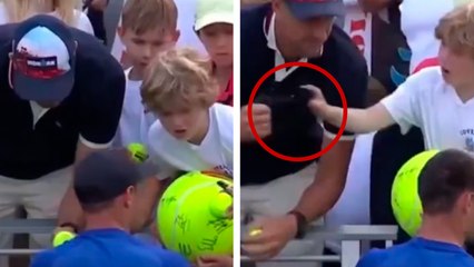 Niño se hace viral luego de que Kamil Majchrzak le obsequiara una gorra en el US Open y le fuera arrebatada por un adulto