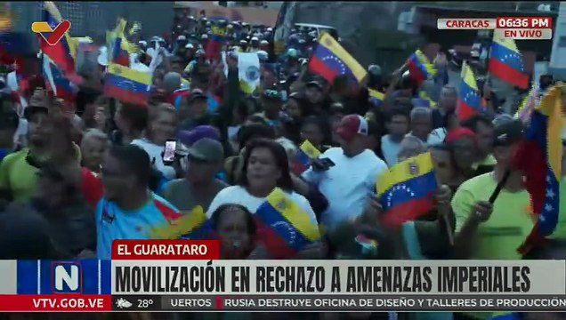 Caracas | Habitantes de la parroquia San Juan se movilizan en rechazo a las amenazas imperiales