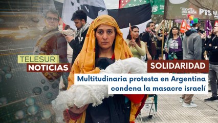 Masiva movilización en Buenos Aires contra el genocidio en Gaza