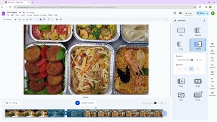 Google Vids - Lesson 34 - Adding Scene Transitions and Customizing Transition