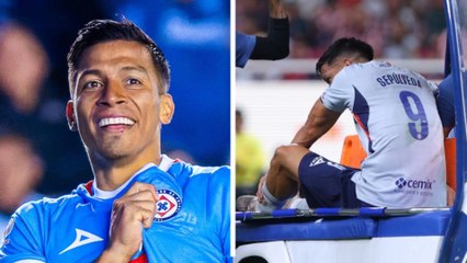 Ángel Sepúlveda se lesiona en pleno Chivas vs Cruz Azul y sale de la cancha