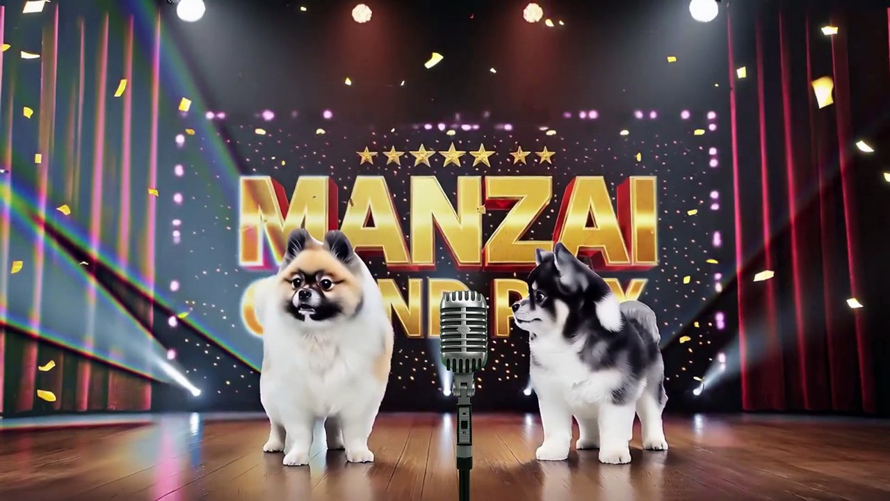 大阪の犬漫才師「銀ちゃんと歌ちゃん」！爆笑ネタ「新米漫才師、夢はでっかく！～大阪の犬小屋から世界へ！」Osaka's dog comedians "Gin-chan and Uta-chan"! Hilarious material "New comedians, big dreams! ~ From the doghouse in Osaka to the world!"