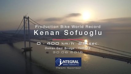 Kawasaki H2R - World Record  400 km⧸h in 26 sec. HD