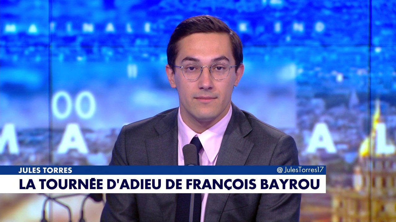 L'édito de Jules Torres : «La tournée d'adieu de François Bayrou»