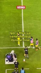 LO QUE SE VIENE Igor mete el gol, va a la banca y lo celebra con Maxi. Ojito con el baile. 😳📹