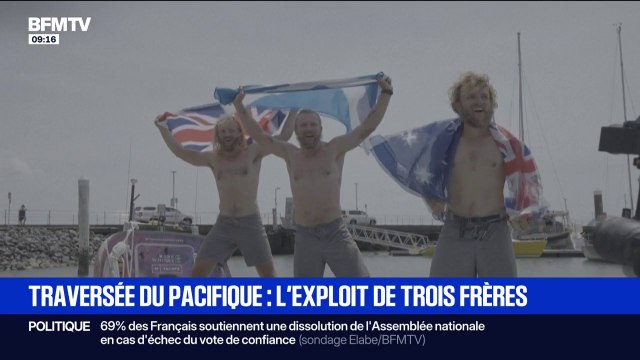 L'exploit de trois frères écossais qui ont traversé le Pacifique, du Pérou jusqu'en Australie, à la rame en 139 jours