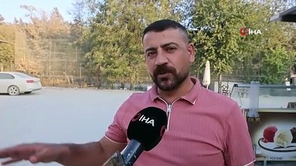 Yıktığı binanın altında kalmaktan saniyelerle kurtuldu, korku dolu anlar kamerada