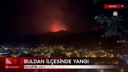 Denizli'de çıkan orman yangınına müdahale sürüyor