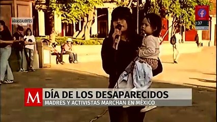 Colectivos de búsqueda se manifiestan por el Día Internacional de las Personas Desaparecidas