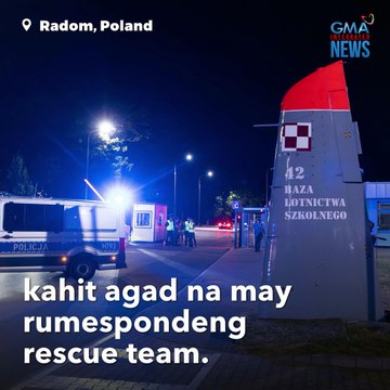 Piloto, nasawi sa pagbagsak ng jet sa gitna ng ensayo | GMA Integrated Newsfeed