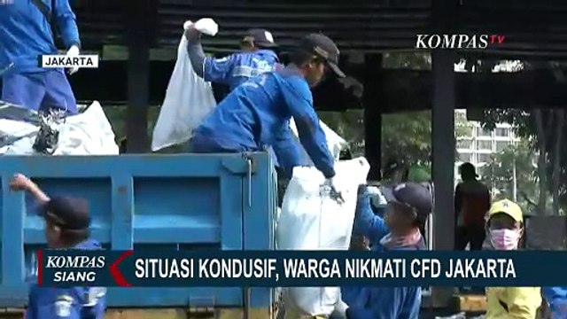 Pasca Demo Jakarta: Situasi Kondusif, Warga CFD di Tengah Perbaikan Fasilitas Umum | KOMPAS SIANG