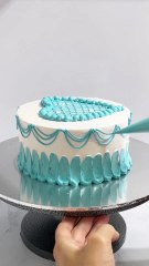 Beautiful Blue Heart Shape Birthday Cake Tutorial #cake #cakeart #cakedesign #cakedecoration #cakes_2