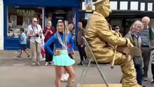 I TRIED TO HELP Levitating GOLDMAN Statue! CAN’T BELIEVE This HAPPENED!