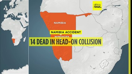 Namibia: 14 dead in head-on collision between two vehicles