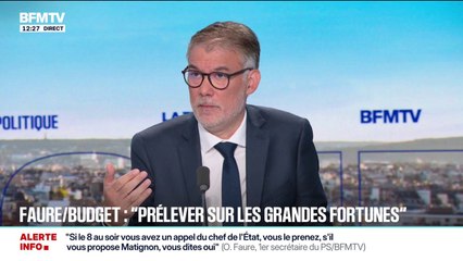 Olivier Faure justifie l'écart de 20 milliards d'euros d'économies entre le contre-budget du PS et celui de François Bayrou