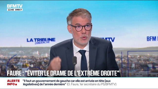 Olivier Faure veut éviter à la France le drame de l'extrême droite en cas de nouvelle dissolution