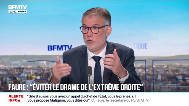 Oliver Faure (PS) assure qu'il n'a plus de contact avec Jean-Luc Mélenchon (LFI) depuis plus de deux ans