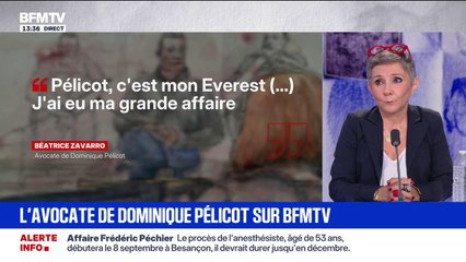 Affaire des viols de Mazan: "Pélicot, c'est mon Everest", assure Me Béatrice Zavarro, avocate de Dominique Pélicot