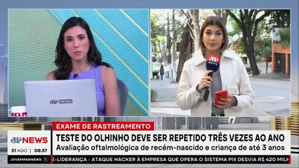 Teste do olhinho deve ser repetido até os 3 anos do bebê, alertam médicos