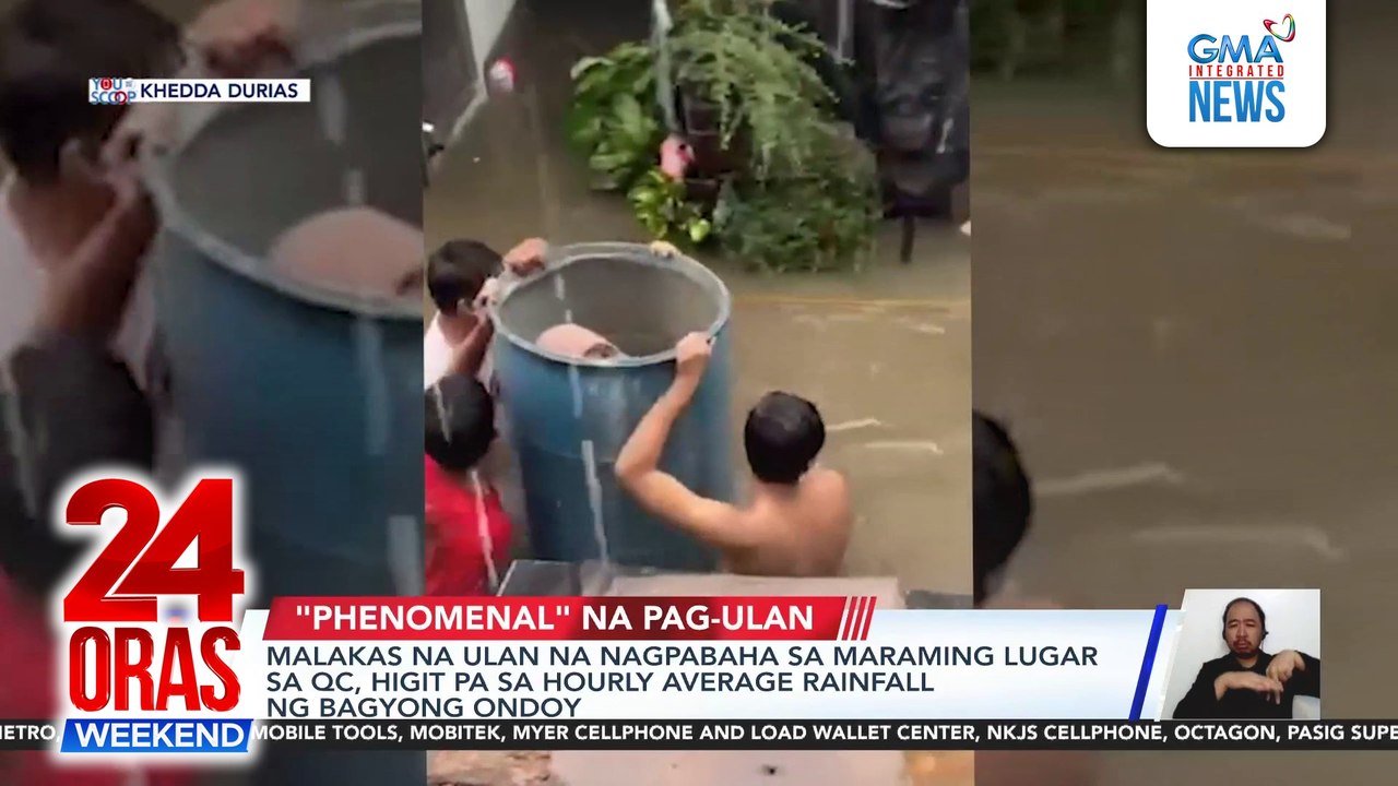 Ulang nagpabaha sa QC, higit pa sa hourly average rainfall ng Ondoy | 24 Oras Weekend