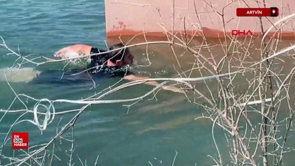 Artvin'de baraj sularına gömülen anılarına duygusal dalış