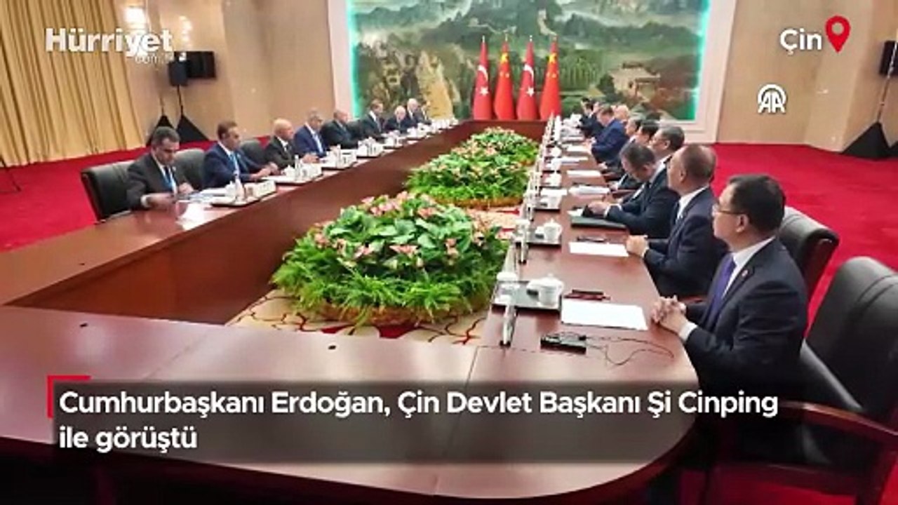 Cumhurbaşkanı Erdoğan, Çin Devlet Başkanı Şi Cinping ile görüştü