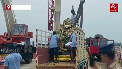 விநாயகர் சதுர்த்தி: கடலில் கரைக்கப்படும் விநாயகர் சிலைகள்!