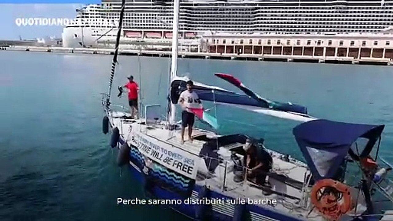 Salpate da Genova le barche di Global Sumud Flotilla dirette a Gaza