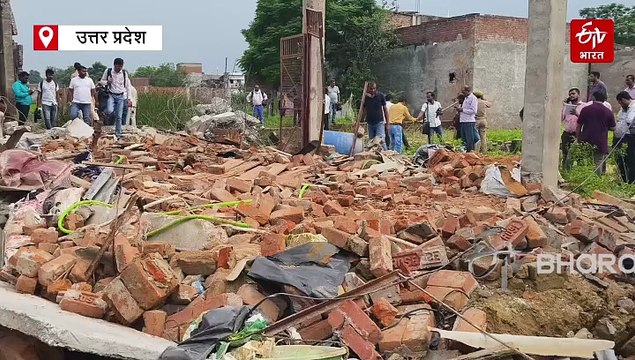 लखनऊ में पटाखा फैक्ट्री में विस्फोट; 2 लोगों की मौत, मलबे में दबकर 5 घायल, आसपास के 4 मकान भी क्षतिग्रस्त