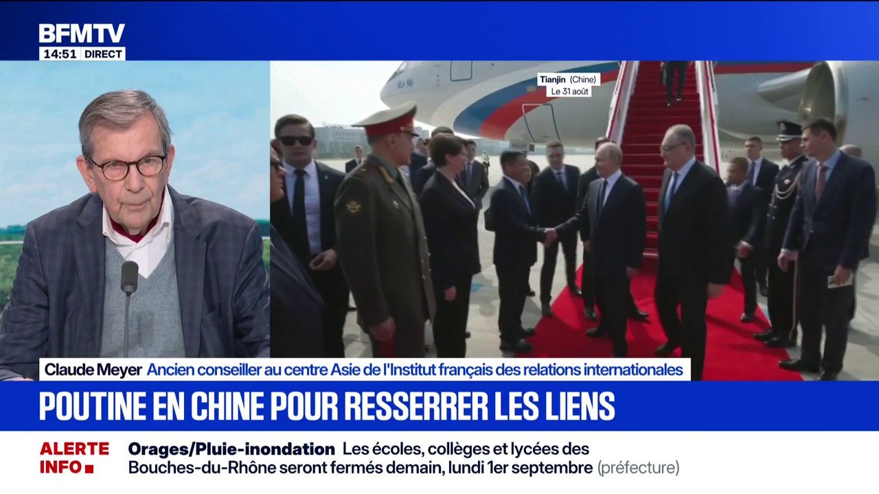 Vladimir Poutine accueilli par Xi Jinping en Chine pour assister au sommet de l'Organisation de coopération de Shanghai