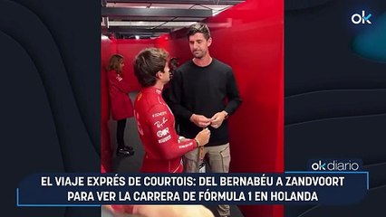 El viaje exprés de Courtois: del Bernabéu a Zandvoort para ver la carrera de Fórmula 1 en Holanda